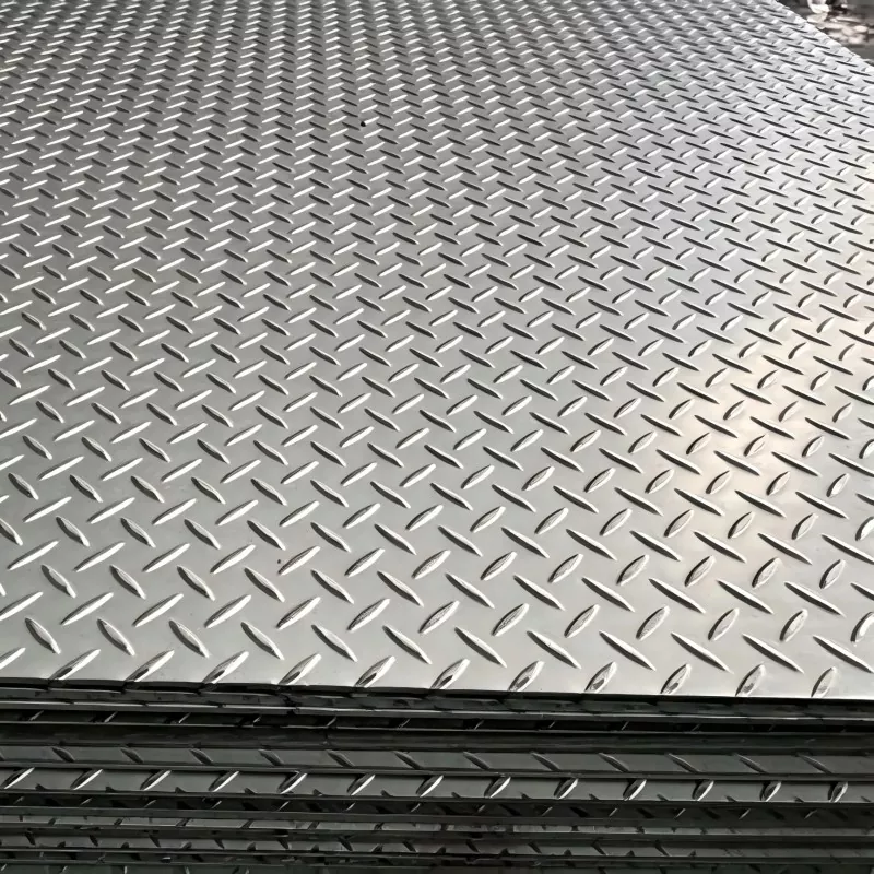 ແຜ່ນເຫຼັກກ້າແບບ Anti Slip Diamond
